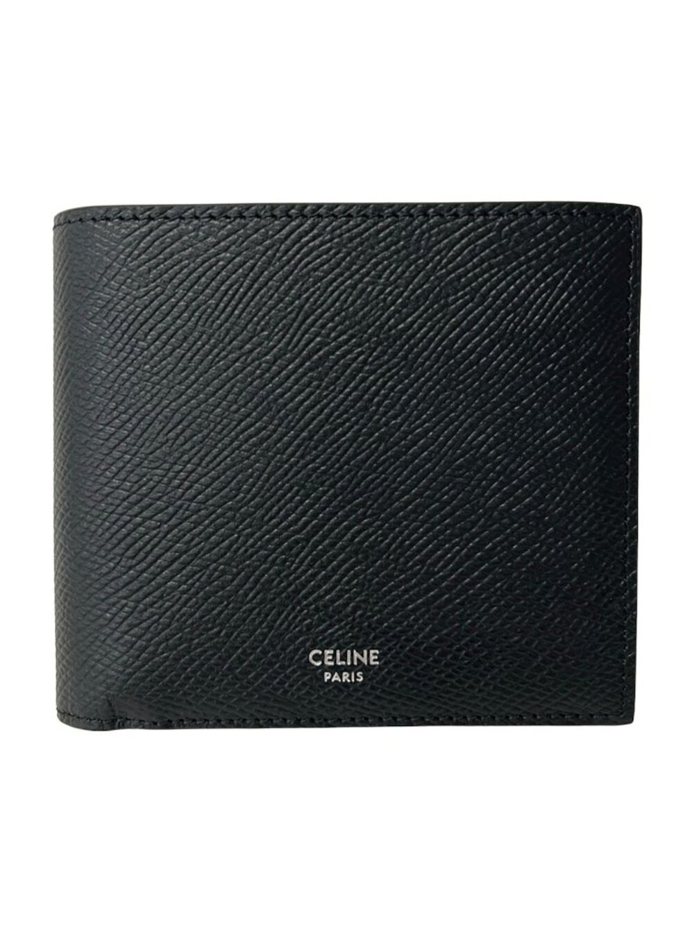 Celine Bifold Wallet Black Leather